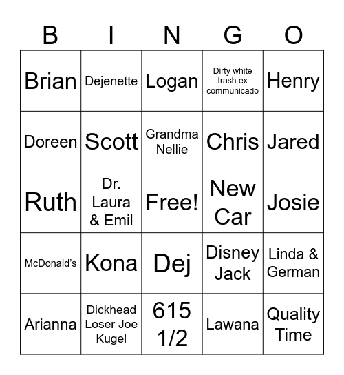 Knigin BINGO 2024 Bingo Card