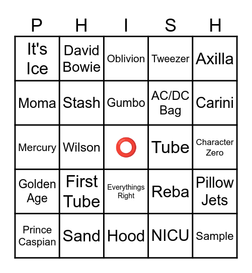 PHISH YEMSG Bingo Card