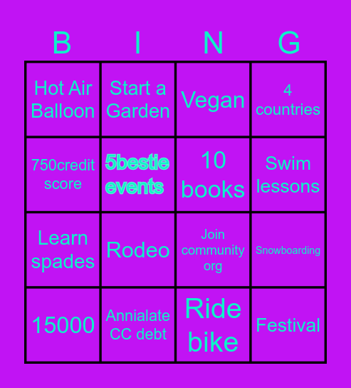 2025 Bingo Card