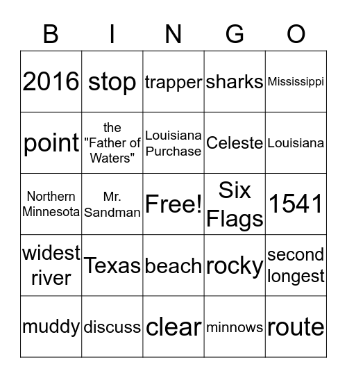 BINGO Card