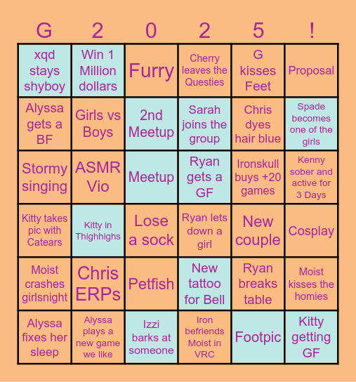 GG Discord Bingo Card