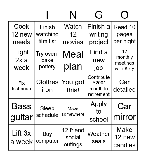 Bingo Card