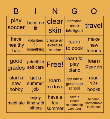 2025 Bingo Card