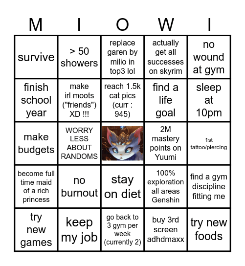 2025 BINGUS DINGUS Bingo Card