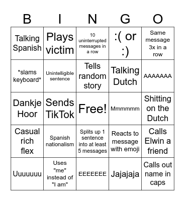 Saelia Whatsapp Bingo Card