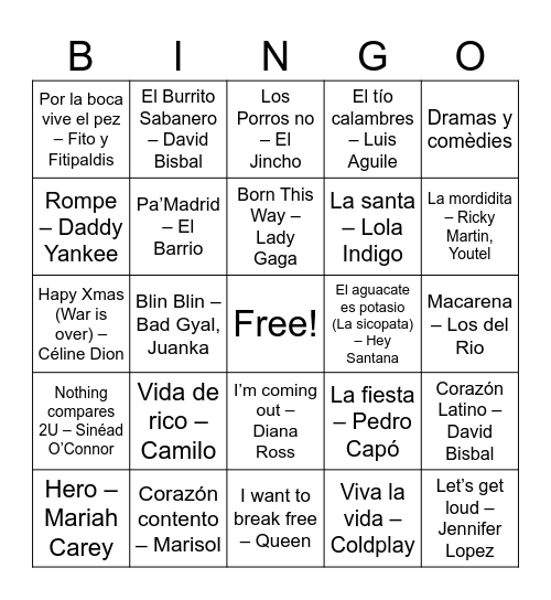 Feliç 2025! Bingo Card