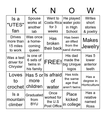 Bingo Card
