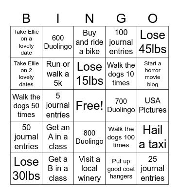 Doug 2025 Bingo Card