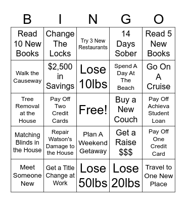 Stefany's 2025 BINGO Card