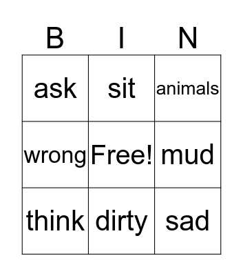 Pig's Suit (Part 1) Bingo Card