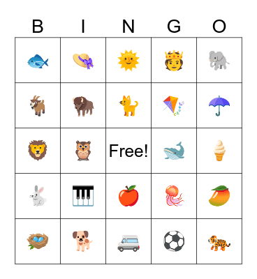 Alphabet Bingo Card