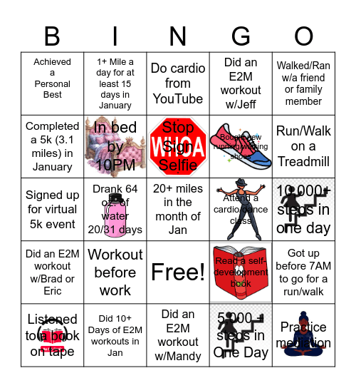 E2M Eager BINGO Card Bingo Card