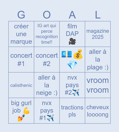 🦋②⓪②⑤🧞‍♂️ Bingo Card