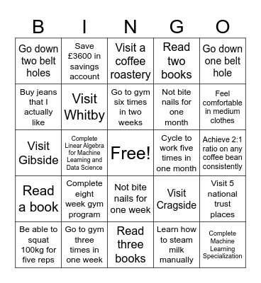 2025 Bingo Card