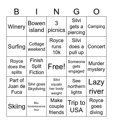 2025 BINGO Card