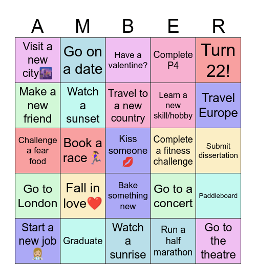 2025 BINGO Card