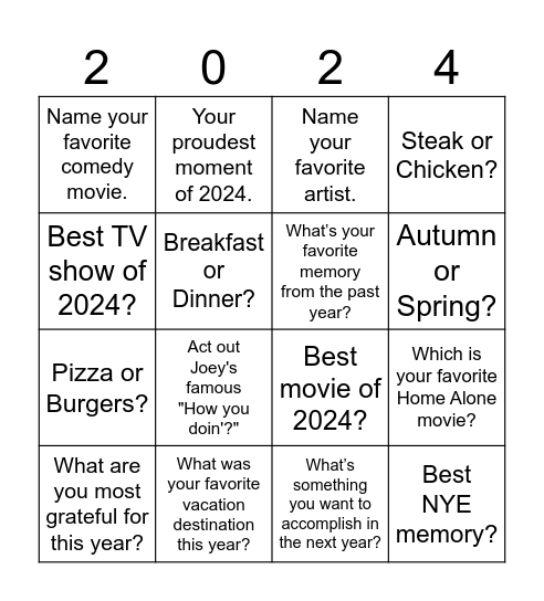 BINGO Card