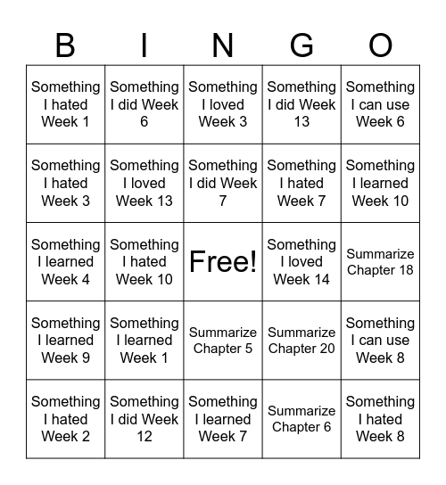 Microphone Techniques Bingo Card