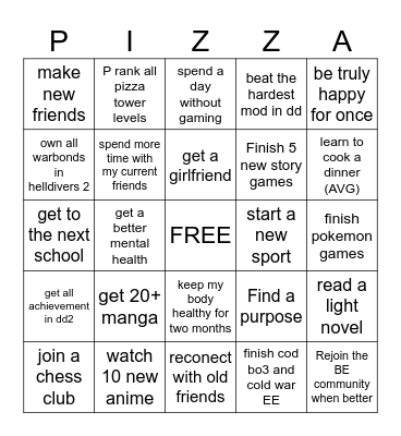 2025 BINGO Card