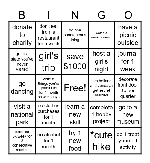 *BINGI 2025 Bingo Card