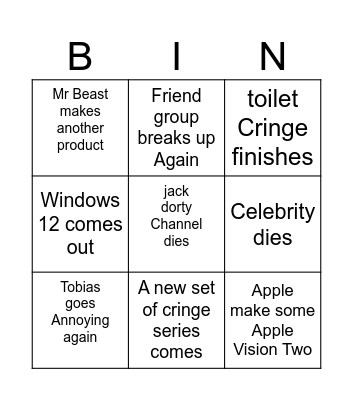 2024-2030 Bingo Card