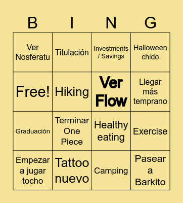 Gordolobos 2025 Bingo Card