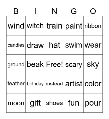 VIclass Bingo Card