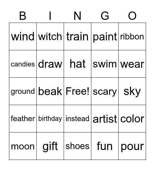 VIclass Bingo Card