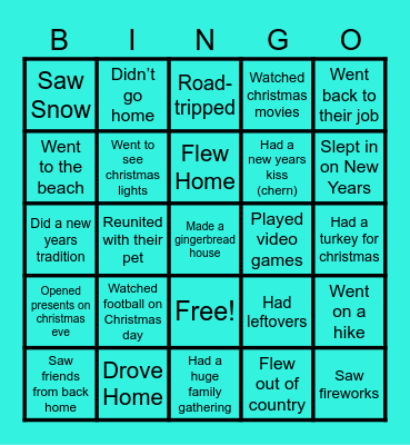 AAPASA HUMAN BINGO Card