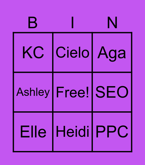 DG LOGIKA Bingo Card