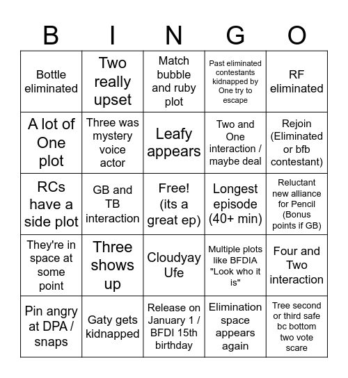 Tpot 15 Bingo Card