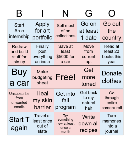 2025 Alex Bingo! Bingo Card