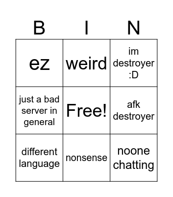 eddgyyeddhuysgqsytgswstgwsxytdx Bingo Card