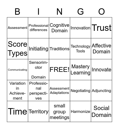 Chapter 2 Bingo Card