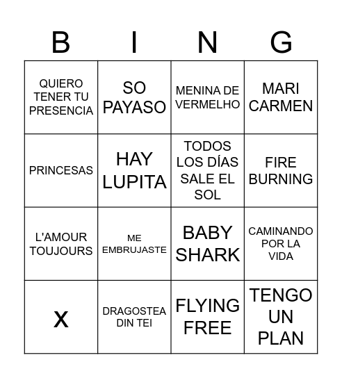 CAP D'ANY 2024-25 Bingo Card