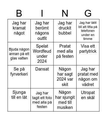 2024 Bingo Card