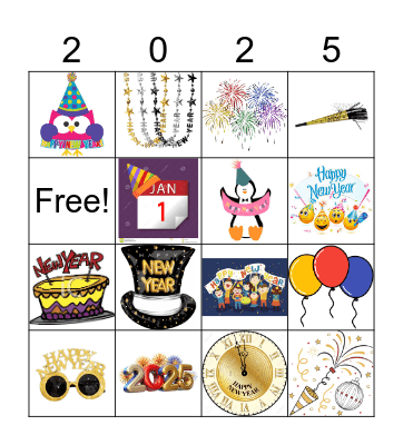 2025 Bingo Card