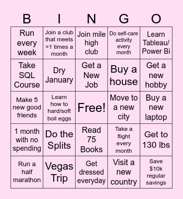 Brooke's 2025 Bingo Card