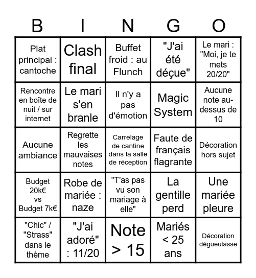 BIBIBIBINGOOOO 4M1L Bingo Card