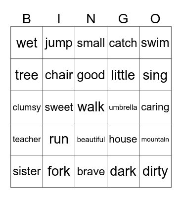 Let's play bingo Card