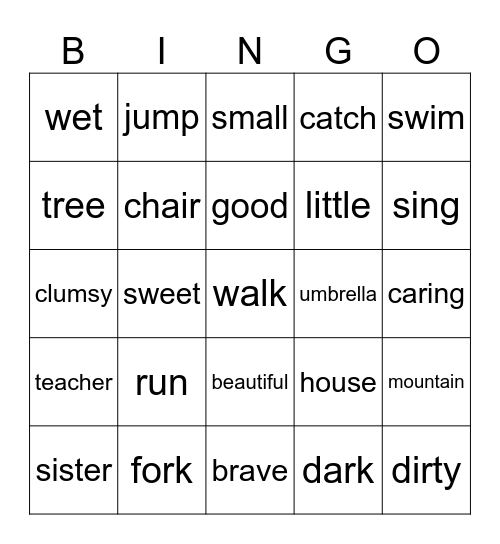 Let's play bingo Card
