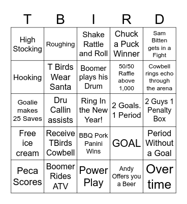 Ring in The New Year Bingo Card