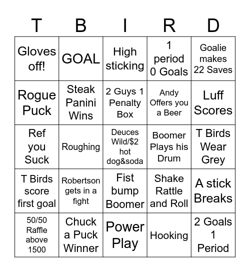 Deuces Wild Bingo Card