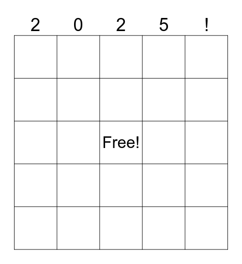 2025 Bingo Card - 2025 Bingo 