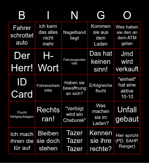 10-10 Bingo Card
