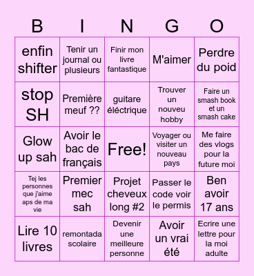 2025-NEW YEAR NEW ME Bingo Card