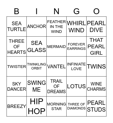 I GOT PEARLS Bingo Card