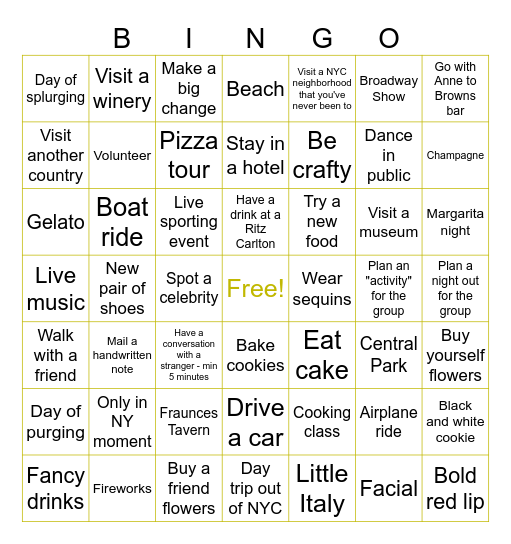 Party of 6 2025 - Pics or it doesn't count! Bingo Card