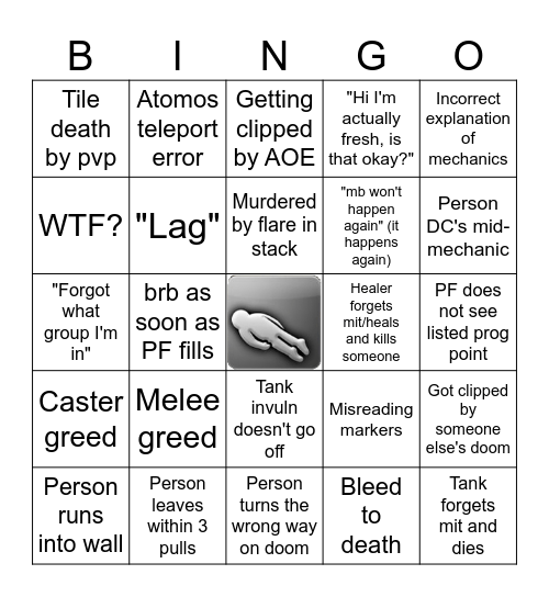 FF14 Chaotic PF Bingo Card