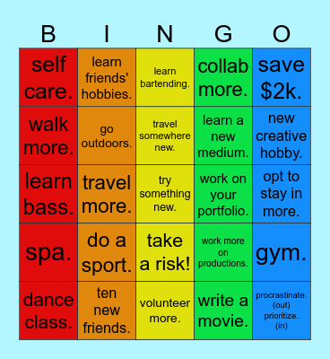 2025 JULIE BINGO Card